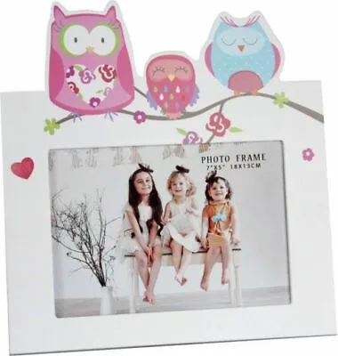 Kids Photo Frame White Owl 5 X7  • 19.95$
