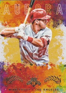 MIKE TROUT Aurora Diamond Kings ANGELS INSERT CARD Baseball Art LOS ANGELES LE! - Picture 1 of 2