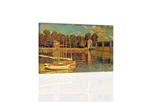 Monet boats - GICLEE ART PRINT 12 x 16 Many Sizes - Picture 1 of 2