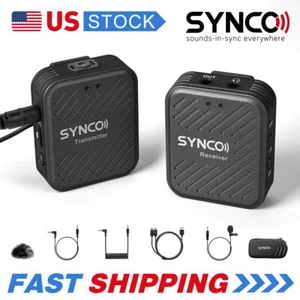 Transmisor y receptor de micrófono de solapa de solapa SYNCO G1 (A1) para cámara teléfono inteligente PC - Imagen 1 de 15
