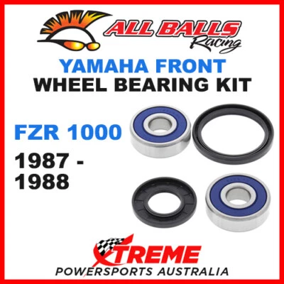 All Balls 25-1316 Yamaha FZR1000 FZR 1000 1987-1988 Front Wheel Bearing Kit - Image 1 of 2