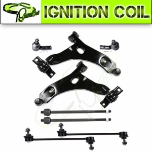 Front Lower Control Arms Tie Rods 8pc Suspension Set For 2000-2004 Ford Focus - Picture 1 of 12