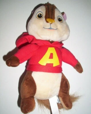 ALVIN AND THE CHIPMUNKS PLUSH SOFT TOY 8" TALL NEW & BAGGED - Image 1 of 2