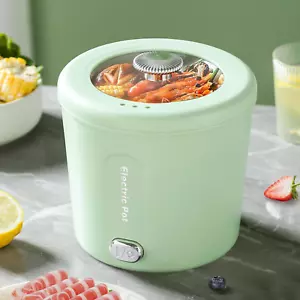 Hot Pot Electric, 1L Mini Ramen Cooker, 450W Rapid Noodles Cooker, Multifunction - Picture 1 of 12