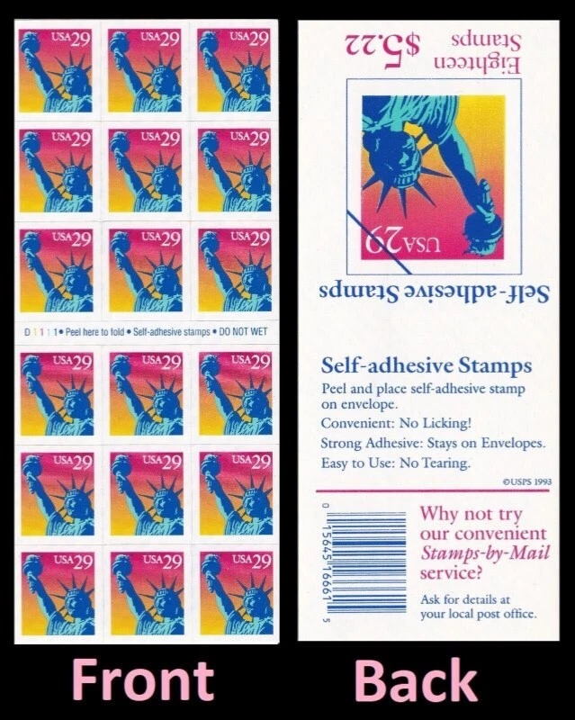 US #2599a MNH Booklet 1994 Liberty Statue [D1111] - Image 1 of 1