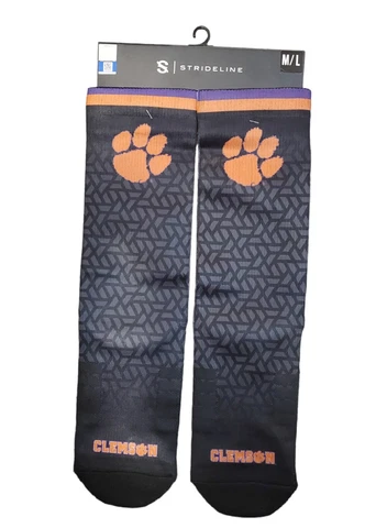 Clemson Tigers Dress Socks NCAA University Licensed Premium Athletic Wear Cover