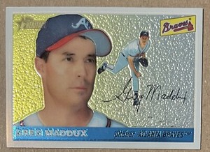 TOPPS HERITAGE 2004 BASEBALL CARD #THC46 GREG MADDUX 