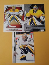 Pekka Rinne Nashville Predators 3 Card Lot Allure OPC Superstars Metal Universe