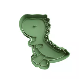Cute Baby Dinosaur Trex Cookie Cutter & Embosser - Picture 1 of 1