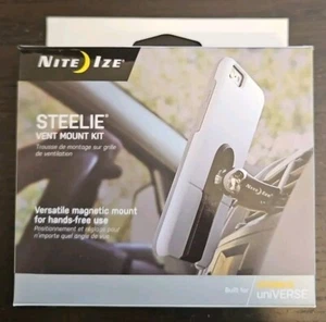 Nite Ize Steelie 360° Magnetic Mount Vent Kit Plus Otterbox uniVERSE Adapter - Photo 1 sur 6