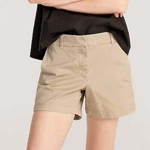NUEVO CON ETIQUETAS J. CREW 4" Chino Corto Elástico Caqui 00 - Imagen 1 de 6