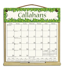 PERSONALIZED IVY CALENDAR HOLDER - REFILLABLE EVERY YEAR!  - Picture 1 of 3