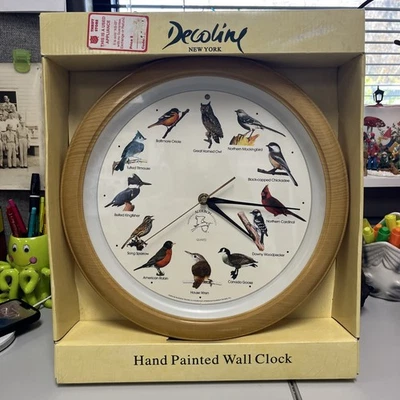 Vtg—National Audubon Society Birdsong Singing Sound Call Quartz Wall Clock - Image 1 of 4