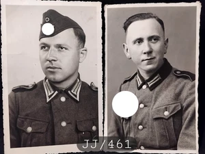 N° 790/461  2 Cartes PHOTOS MILITAIRE ALLEMAND  POSTKARTE SOLDIIERS WW2 - Imagen 1 de 2