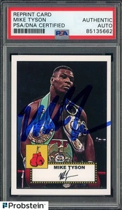 Mike Tyson Signed Boxing Reprint Card PSA AUTHENTIC PSA/DNA AUTO - Picture 1 of 2