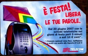 G 2364 866 C&C 4446 SCHEDA TELEFONICA USATA È FESTA! LIBERA LE TUE PAROLE - Imagen 1 de 2