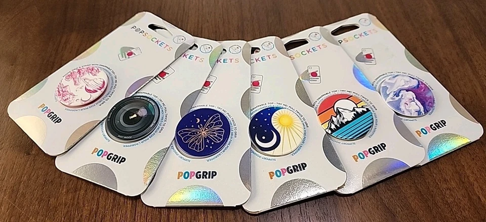 ¡NUEVO! Lote de 6 (SEIS) PopSockets Genuinos Empuñadura y Soporte para Teléfono con Tapas Intercambiables Foto 1 de 4