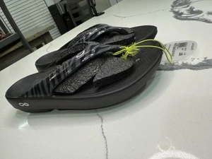 New Oofos Oolala Limited Women’s Gray Zebra Size 7 - Picture 1 of 4