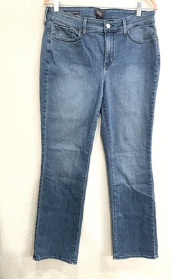 NYDJ Marilyn Straight Leg Women’s Size 10 Blue Jeans Not your daughters denim - Image 1 of 4