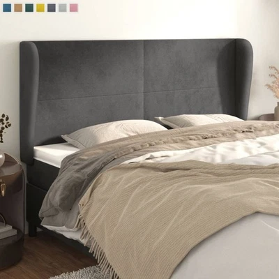 Kopfteil mit Ohren Betthaupt Polsterkopfteil Bettkopfteil für Bett Bettgestell - Bild 1 von 4