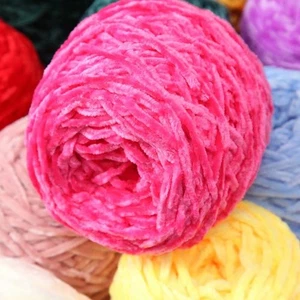 36 Colors Chunky Crochet Chenille Milk Baby Velvet Knitting Wool Soft Yarn DIY - Picture 1 of 49