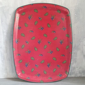 Großes Vintage Serviertablett 50er Jahre Fiberglas Mid Century Modern Retro 22" x 16" - Bild 1 von 9