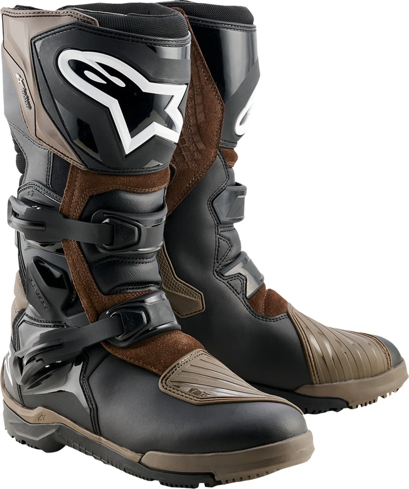Botas de motocicleta Alpinestars Corozal V2 Adventure masculinas Drystar marrom/preto - Imagem 1 de 1