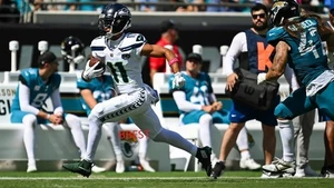 JAXON SMITH-NJIGBA SEATTLE SEAHAWKS SUPER GAME VS JAQUARS ON 10/12/25 COLOR 8X10 - Picture 1 of 1