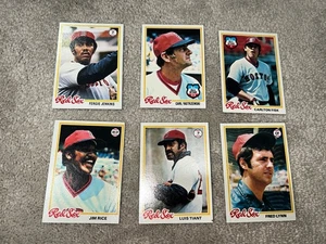 1978 Topps Boston Redsox 6 Karten Lot. Yaz, Reis. Fisk, Lynn, Tiant, Jenkins - Bild 1 von 7