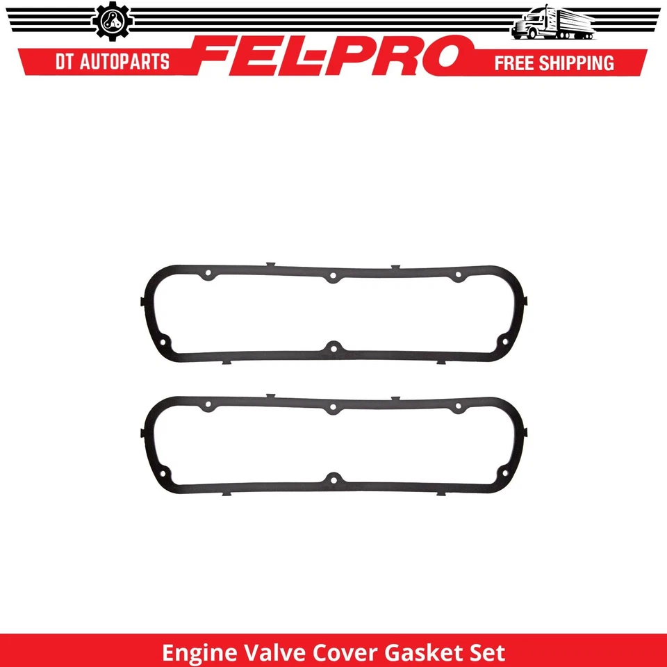 For 1967-1987 Mercury Cougar Engine Valve Cover Gasket Set Fel-Pro 1968 1969 - Image 1 of 1