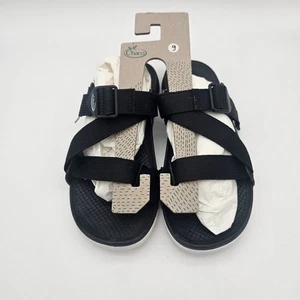 Sandalias cómodas ajustables con tiras de tela negras Chaco para mujer talla 9 NUEVAS - Imagen 1 de 6