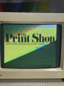 VTG 1987 Broderbund THE PRINT SHOP Apple IIgs 3.5” Disk Tested See Photos - Afbeelding 1 van 4
