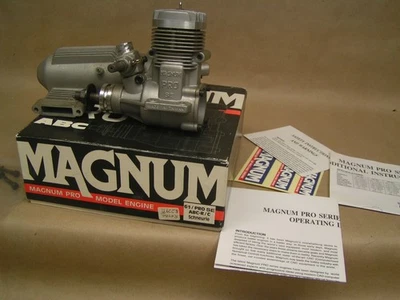 MAGNUM PRO SE .61, little run time, w/muffler, GREAT COMPRESSION, orig. box etc; - Image 1 of 4