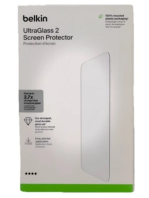 Belkin UltraGlass 2 Screen Protector for Apple iPhone 15 Pro Max Bubble Free - Image 1 of 4