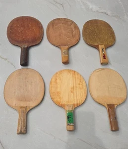 6x Table Tennis Rare Paddle Blade Lot Bulk Ping Pong Racquet Bats Collectible - Picture 1 of 22