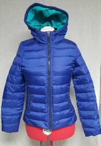 American Eagle Women's M Medium Feather Down Jacket Blue Winter Warm - Picture 1 of 12