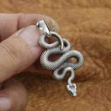 Details 925 Sterling Silver Snake Pendant Fashion Punk Jewellery TA219B