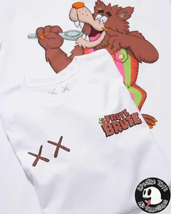 Auténtica camiseta blanca Kaws X General Mills Frute Brute para hombre talla grande - Imagen 1 de 1