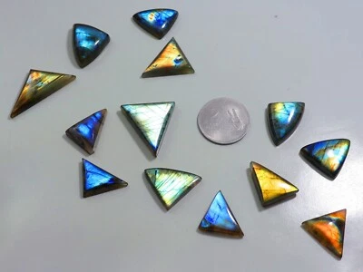 300 Ct Espectrolita de Fuego Natural Labradorita Trillón Cabujón Piedra Preciosa LR-280 Foto 1 de 4