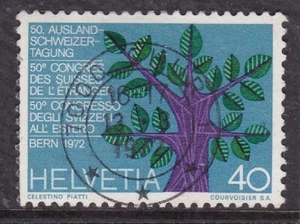 Svizzera 1972 Albero Simbolico 40c Usato in ottime condizioni SG 827 - Foto 1 di 1