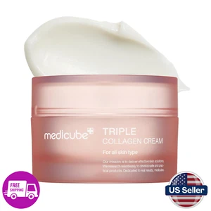 Medicube Triple Collagen Cream - Hydrating & Firming Moisturizer with Hyaluronic - Picture 1 of 7