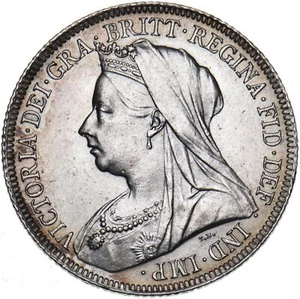 1899 Shilling - Victoria British Silver Coin - Superb - Bild 1 von 2