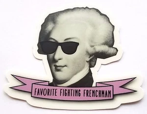 Hipster Marquis de Lafayette Vinyl Sticker - Picture 1 of 3