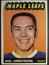 1965-66 TOPPS HOCKEY #19 GEO. ARMSTRONG MAPLE LEAFS NEARMINT