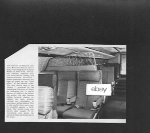 MOHAWK AIRLINES NEU BAC-1-11 JETS INNENANSICHT BILD CHARLES BUTLER 5-4 SITZE - Bild 1 von 1