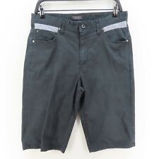 Jeanswest Chino Shorts Mens Adult Size 32 Black Zip Fly Walk Beach Casual