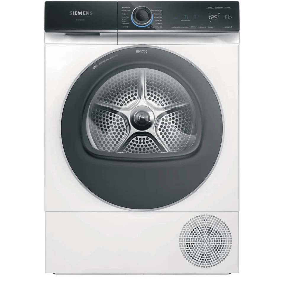 Siemens iQ700 WQ45B2B40 Wärmepumpen Trockner Frontlader AutoClean Weiß