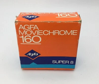 AGFA-GEVAERT - MOVIECHROME 160 SUPER 8 пленочный картридж (50 футов) + инструкции - Изображение 1 из 2