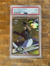 2017 Topps Chrome Rookie Gold Refractor #98 Matt Olson No 45 of 50  Psa 9 Mint