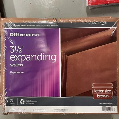 "Paredes expansibles Office Depot 3 1/2"" con cierre 2 unidades S8" Foto 1 de 4